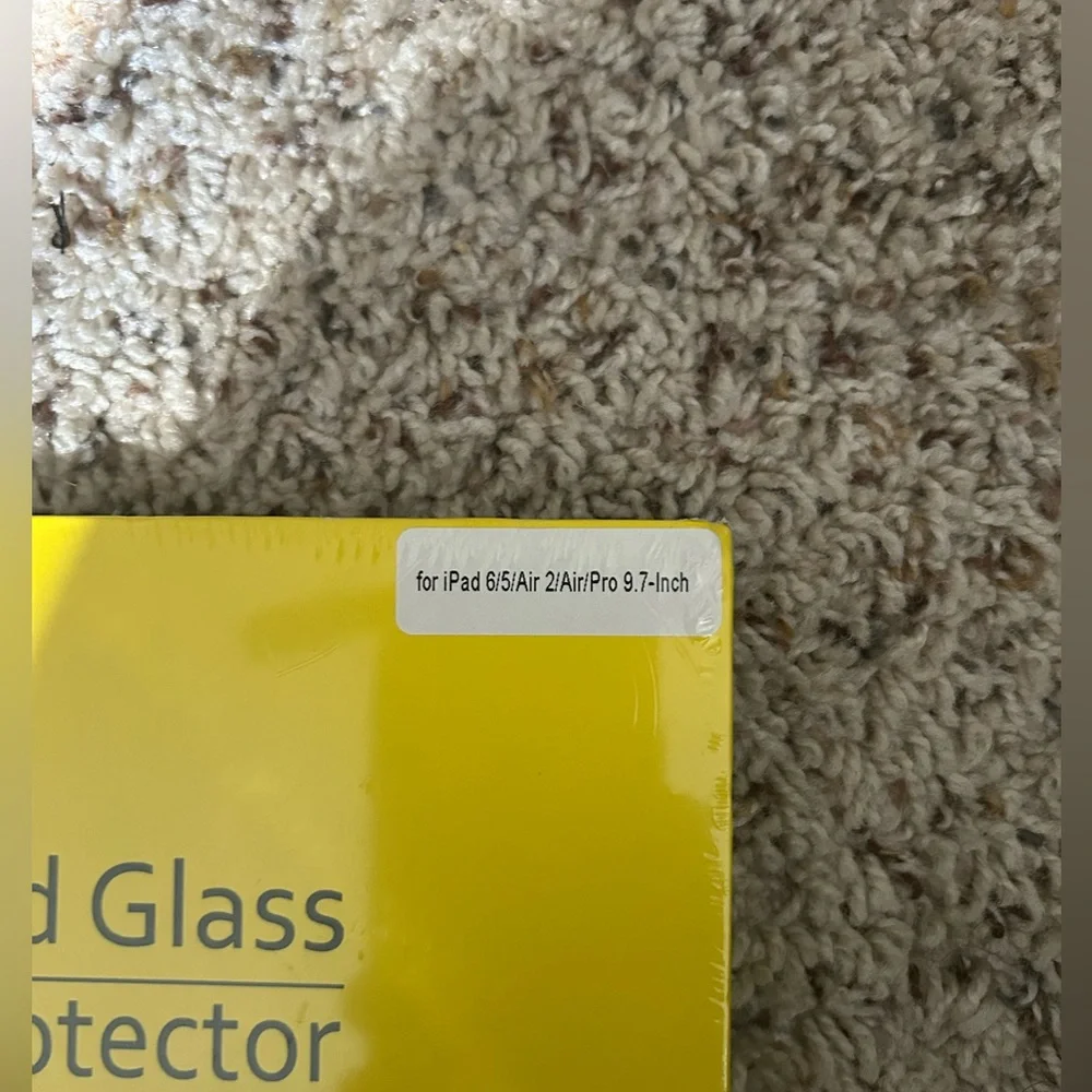Tempered Glass Screen Protector for Tablets - Yellow